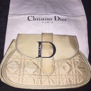 Authentic Christian Dior Cosmetic Bag W/Dust Cover